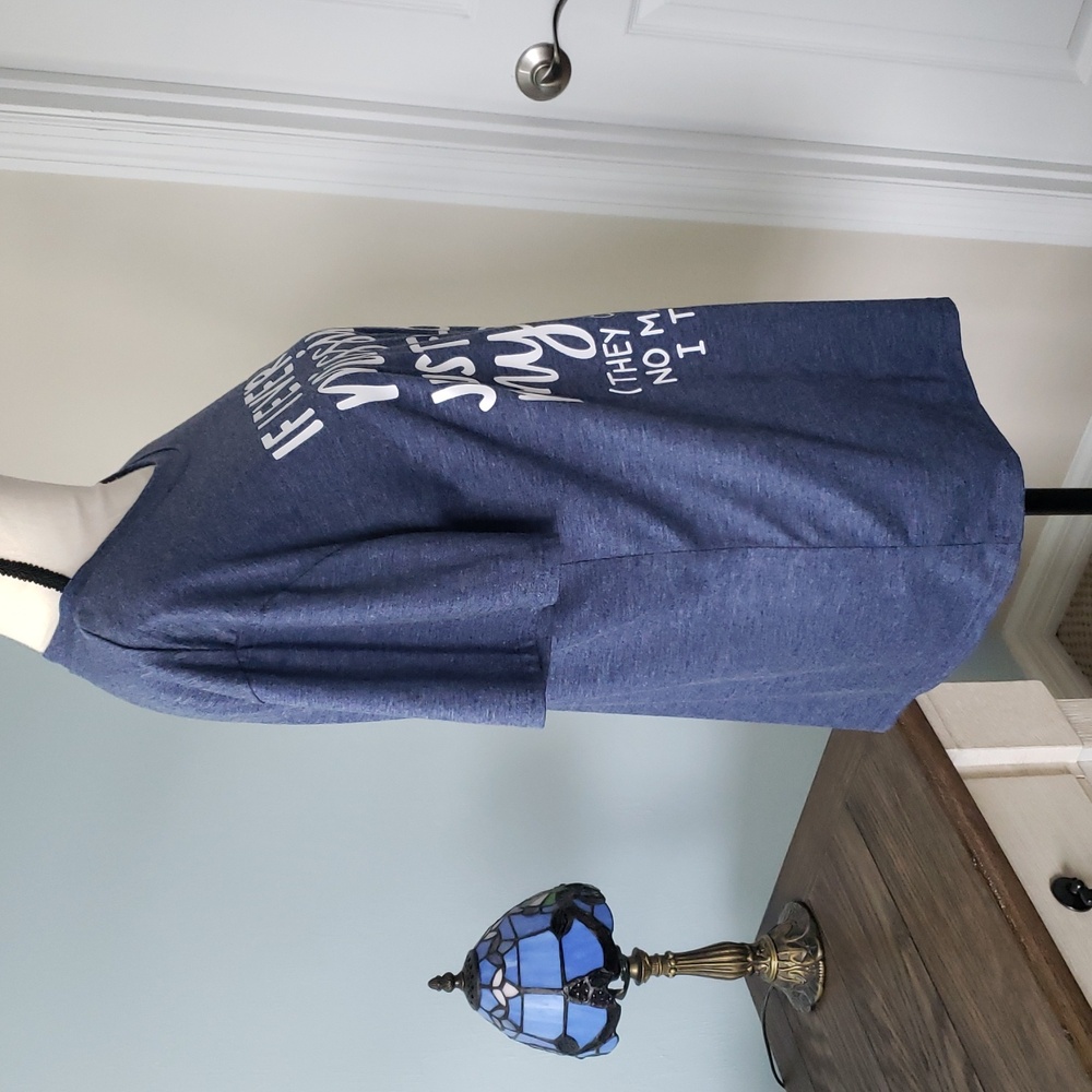 Purpley Grey Short Sleeve T-shirt with Statement - Picture 3 of 10
